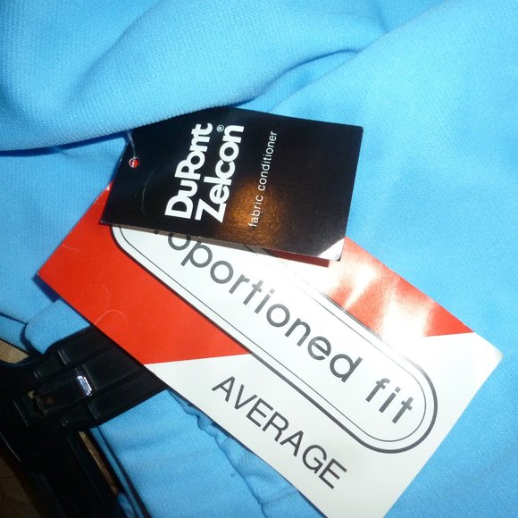 COMFORTABLE  Vintage  Elastic High- waist pull-on blue pants  USA made - Picture 8 of 9